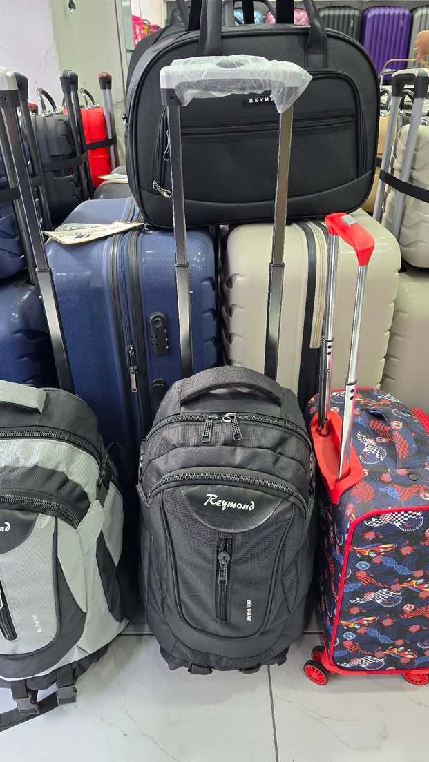 LUKS KUMAŞ TEKERLIKLI SIRT ÇANTASI - Görsel 4