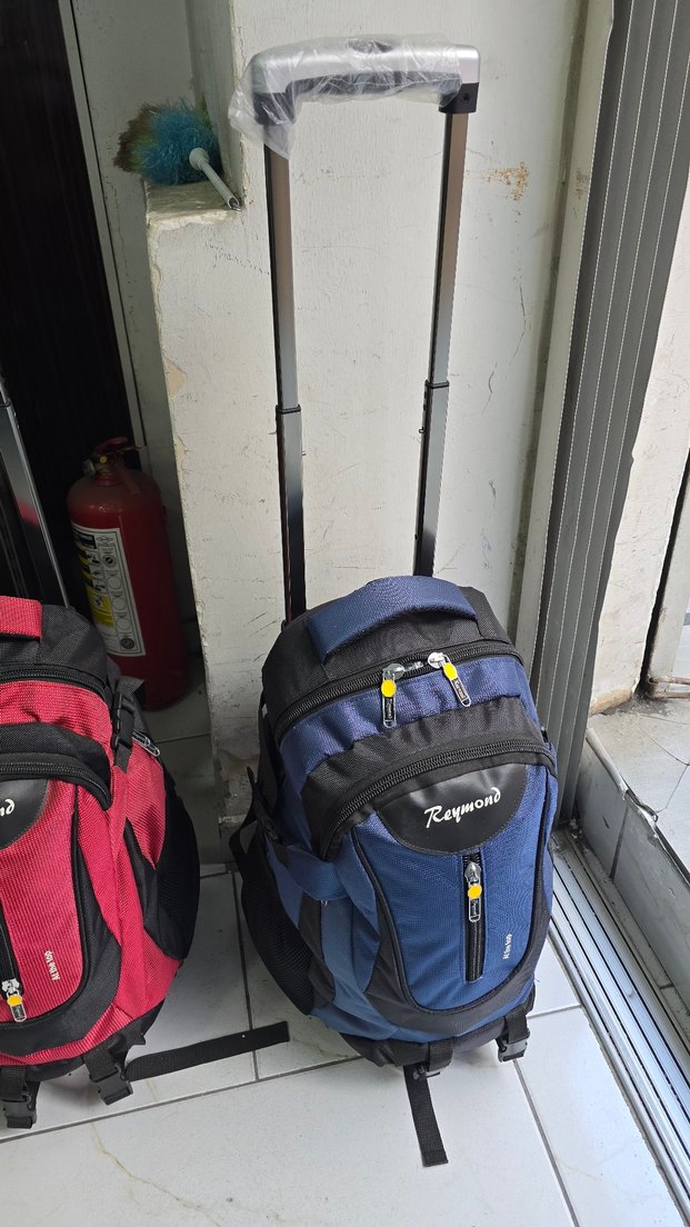 LUKS KUMAŞ TEKERLIKLI SIRT ÇANTASI - Görsel 3