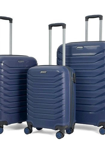 LORA KIRILMAZ KARBON ÜÇLÜ VALİZ SETİ - Görsel 6