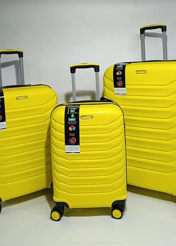 LORA KIRILMAZ KARBON ÜÇLÜ VALİZ SETİ - Görsel 2