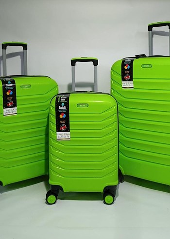 LORA KIRILMAZ KARBON ÜÇLÜ VALİZ SETİ - Görsel 3