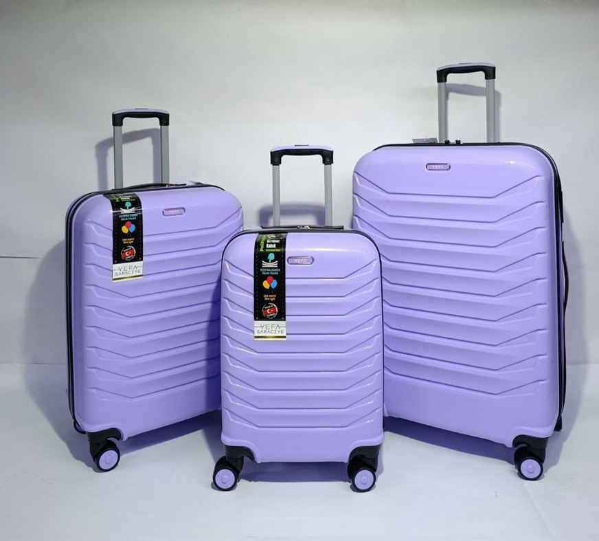 LORA KIRILMAZ KARBON ÜÇLÜ VALİZ SETİ - Görsel 4