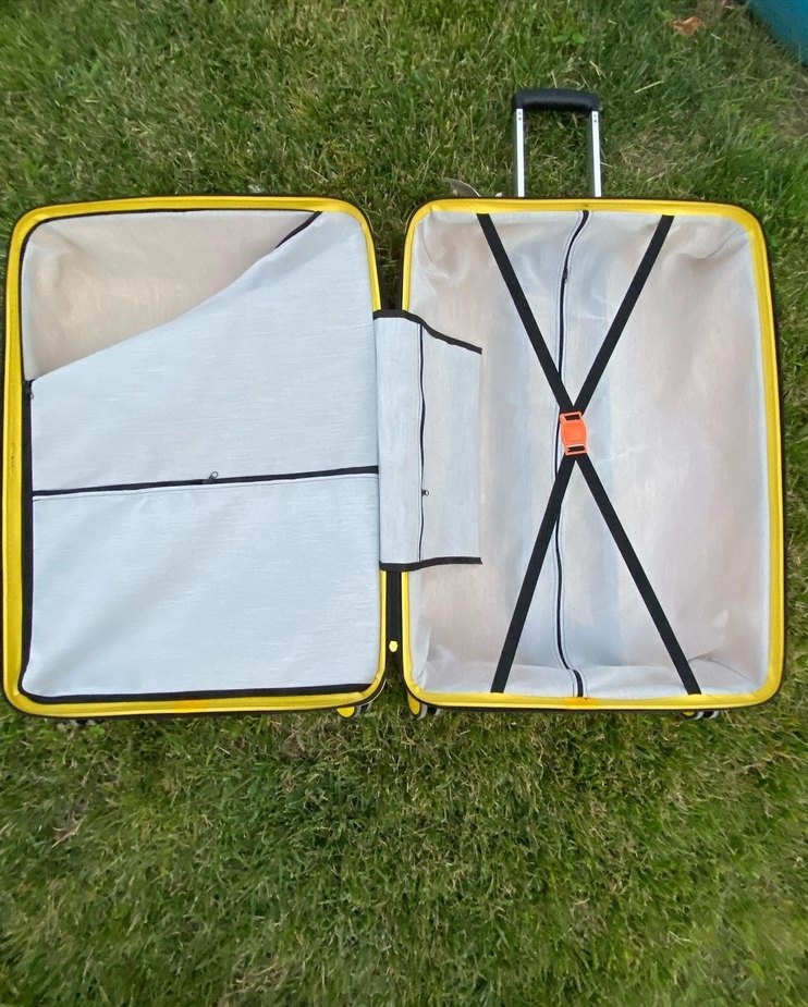 DALGALI KIRILMAZ KARBON ÜÇLÜ VALİZ SETİ - Görsel 5