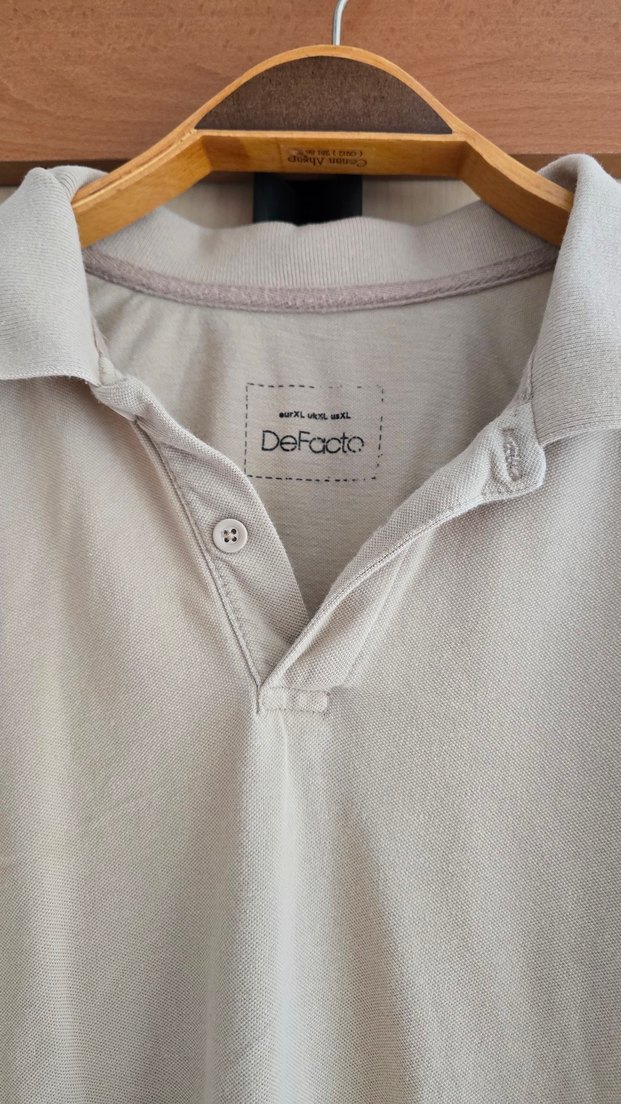 Erkek Gri Kısa Kollu Polo Yaka Tişört - Görsel 2