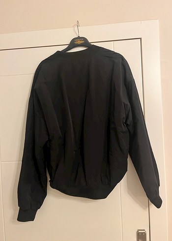 Koton Kadın Siyah Midi Uzun Kollu Fermuarlı  bomber Ceket - Görsel 5