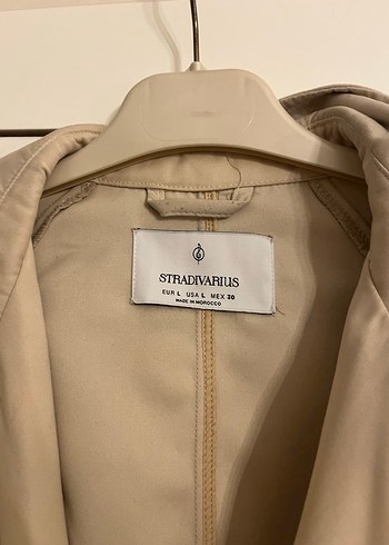 Stradivarius Bej Kadın Uzun Kesim Trençkot - Görsel 2