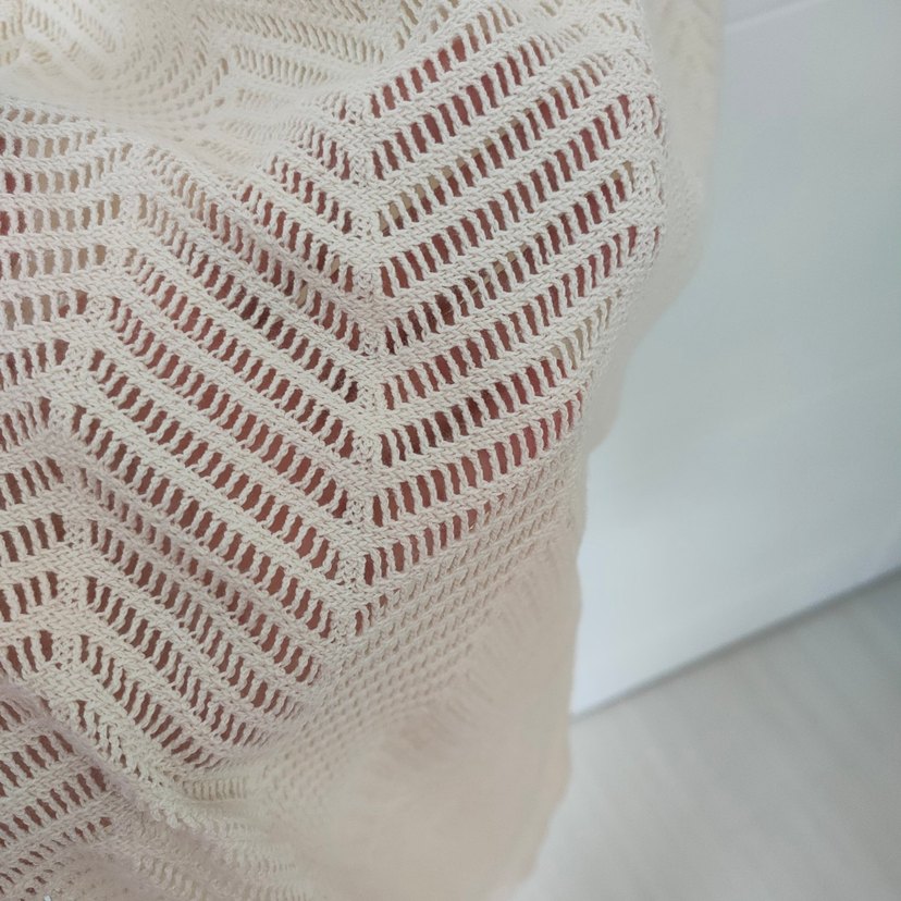 Suwen Bej Örgü V Yaka İnce Askılı pareoo - Görsel 5