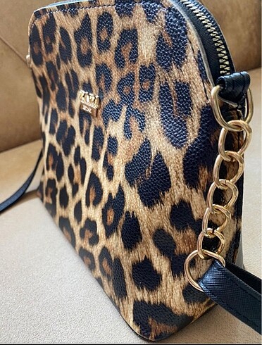 Zara Leopar Desenli Çanta