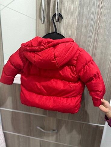 3-6 Ay Beden Kırmızı bebek mont