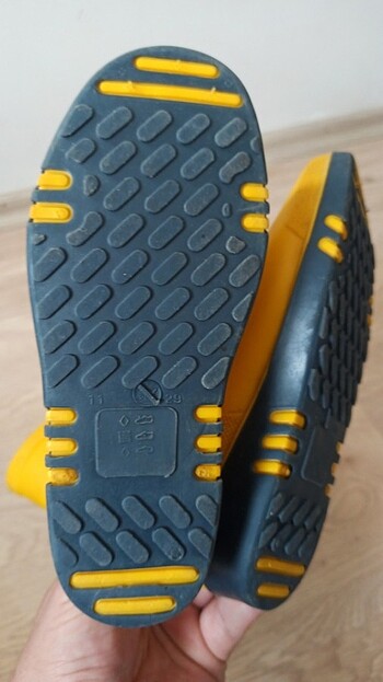 29 Beden sarı Renk DUNLOP Marka Lastik Çizme 29 Numara