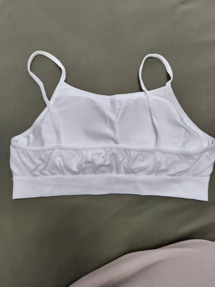 Beyaz Spor Sütyeni İnce Askılı - Görsel 2