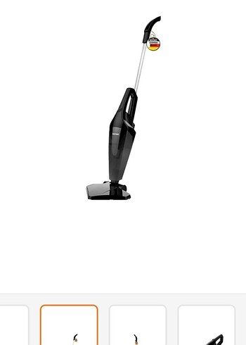 Siyah Dikey Elektrikli Süpürge - Görsel 6