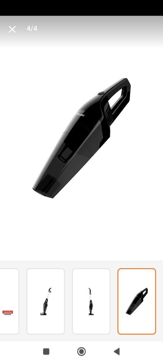 Siyah Dikey Elektrikli Süpürge - Görsel 5