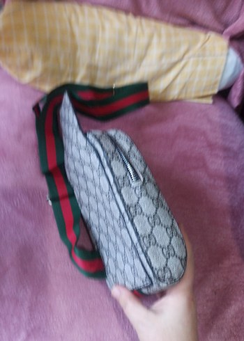 Kadın Gri Desenli Askılı Çanta - Görsel 2