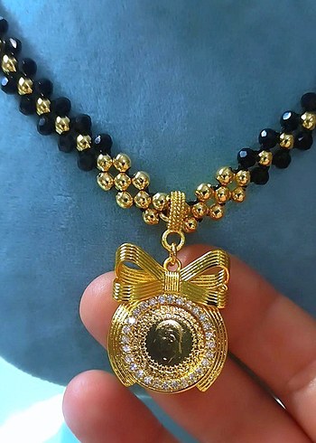 Fiyonk uçlu çeyrekli Kolye - Görsel 2