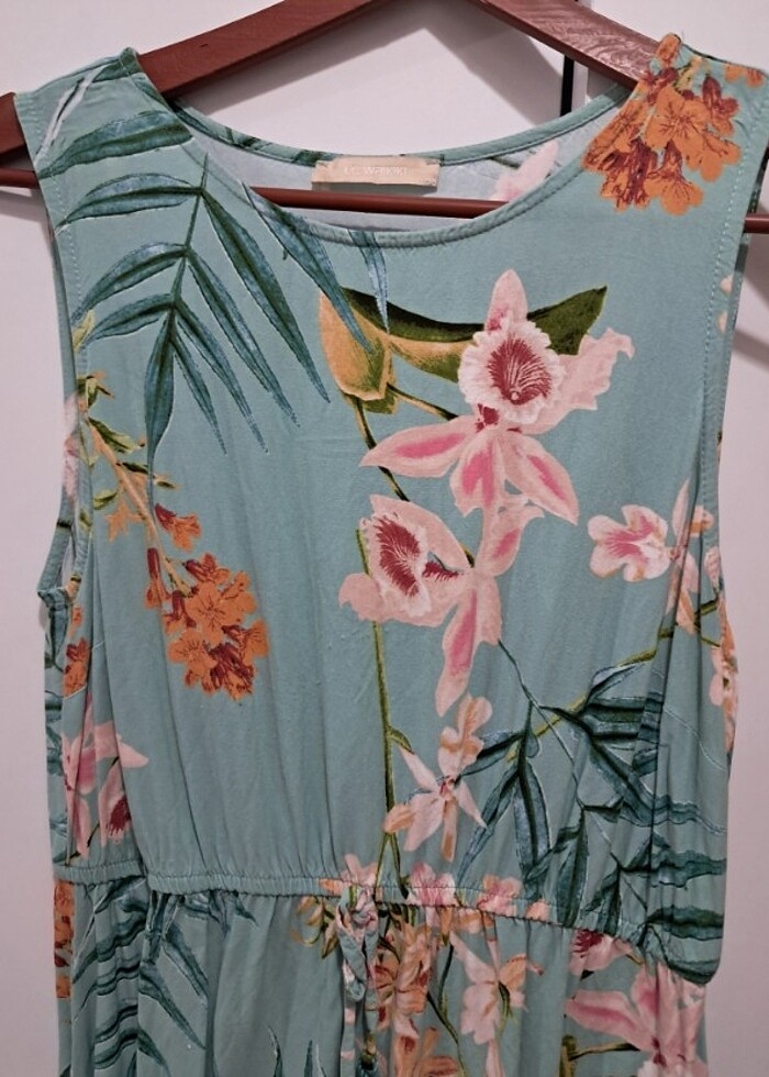 Yesil günlük elbise - Görsel 2