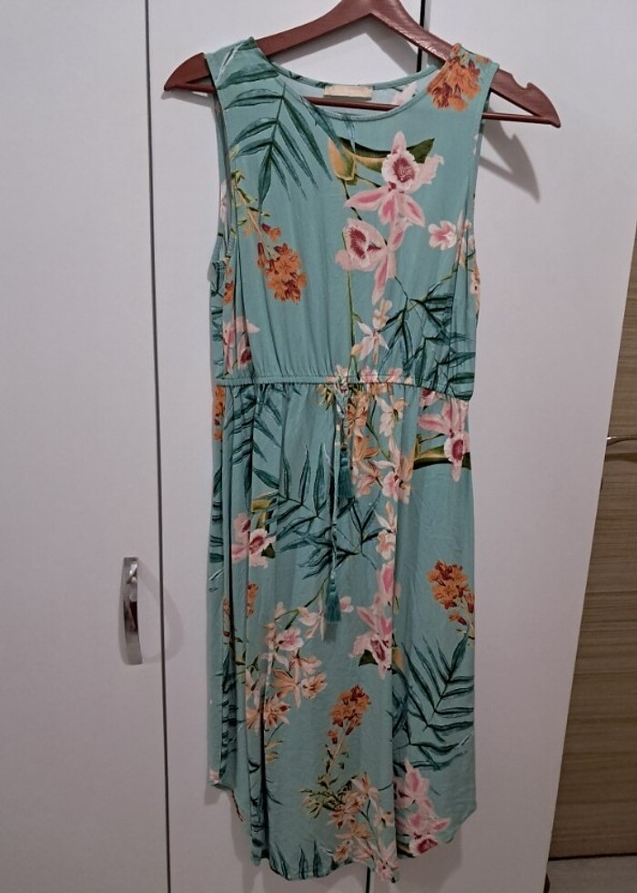 Yesil günlük elbise - Görsel 3