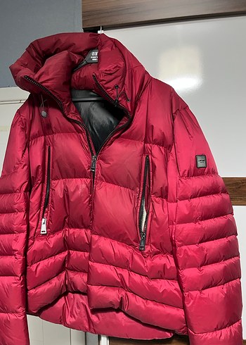Lufian Kırmızı Fermuarlı erkek Kışlık Mont - Görsel 2
