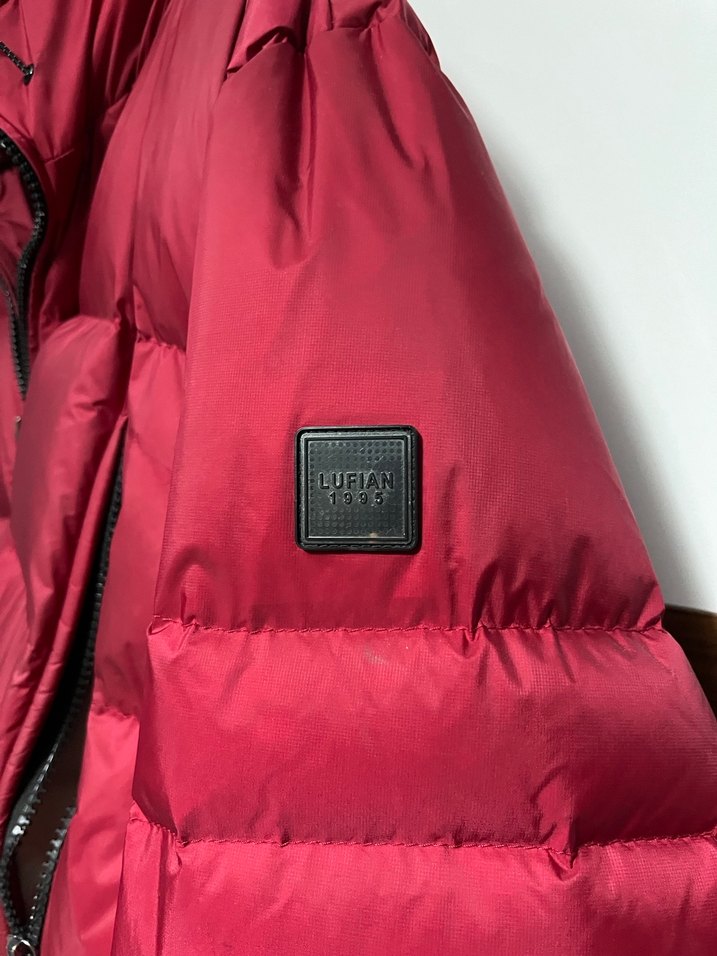 Lufian Kırmızı Fermuarlı erkek Kışlık Mont - Görsel 4