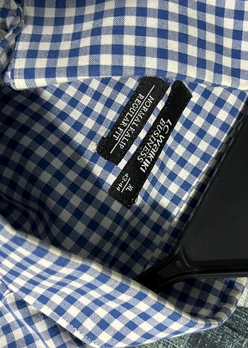 Kareli Kısa Kollu Pamuklu Erkek Gömlek - Görsel 3