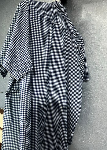 Kareli Kısa Kollu Pamuklu Erkek Gömlek - Görsel 2