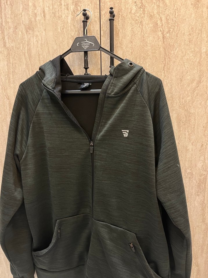 Fermuarlı Erkek Sweatshirt - Görsel 2