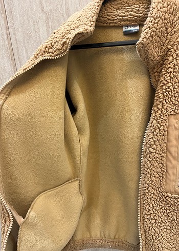 Kahverengi Peluş Kadın Mont - Görsel 3