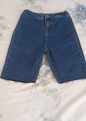 Kadın Mavi Kısa Denim Şort