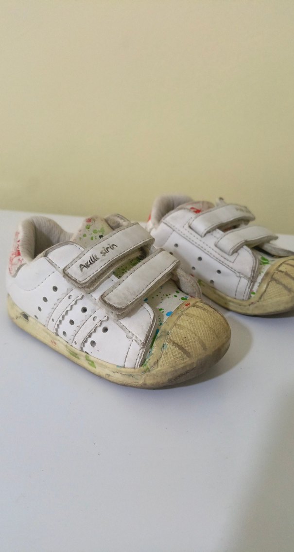 Kız Çocuk Beyaz Bağcıksız Sneaker - Görsel 2