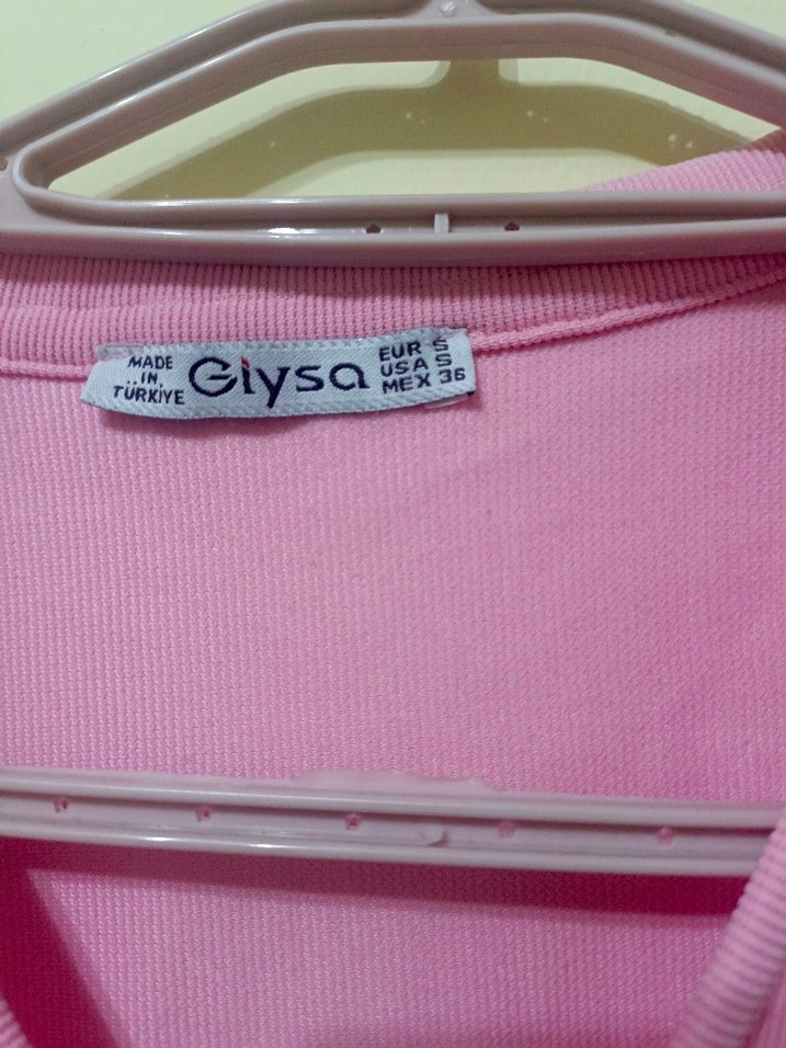 Pembe Fermuarlı V Yaka Kadın Ceket - Görsel 3