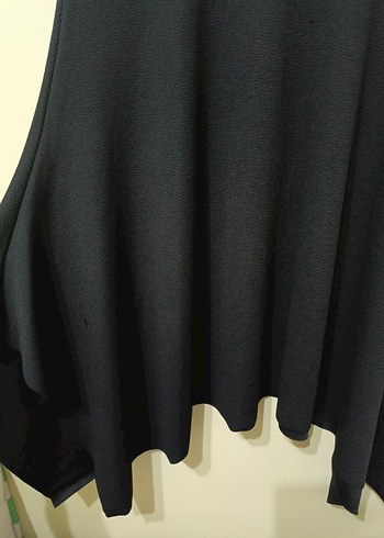 Mavi Midi Drapeli Kadın Etek - Görsel 2