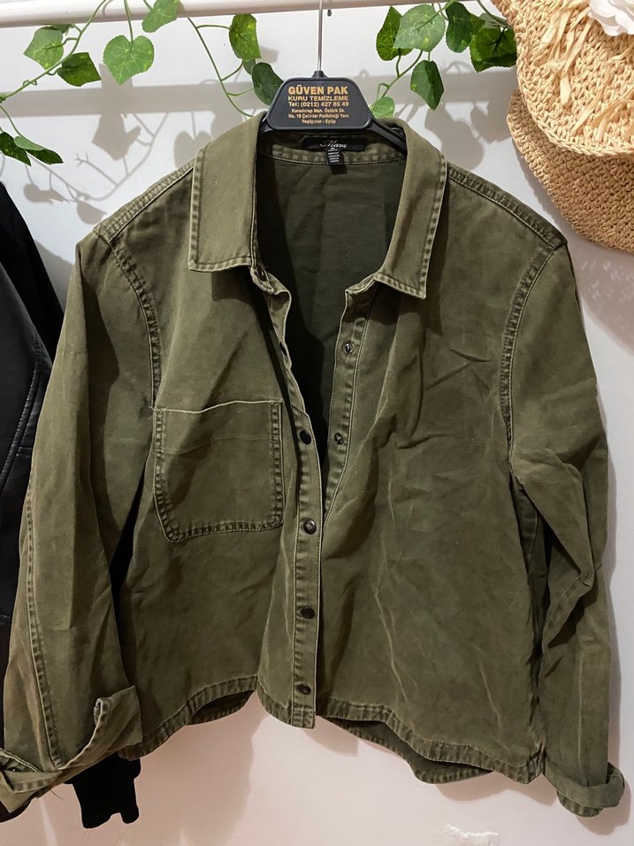 Nakışlı Yeşil Midi Kadın Ceket - Görsel 2