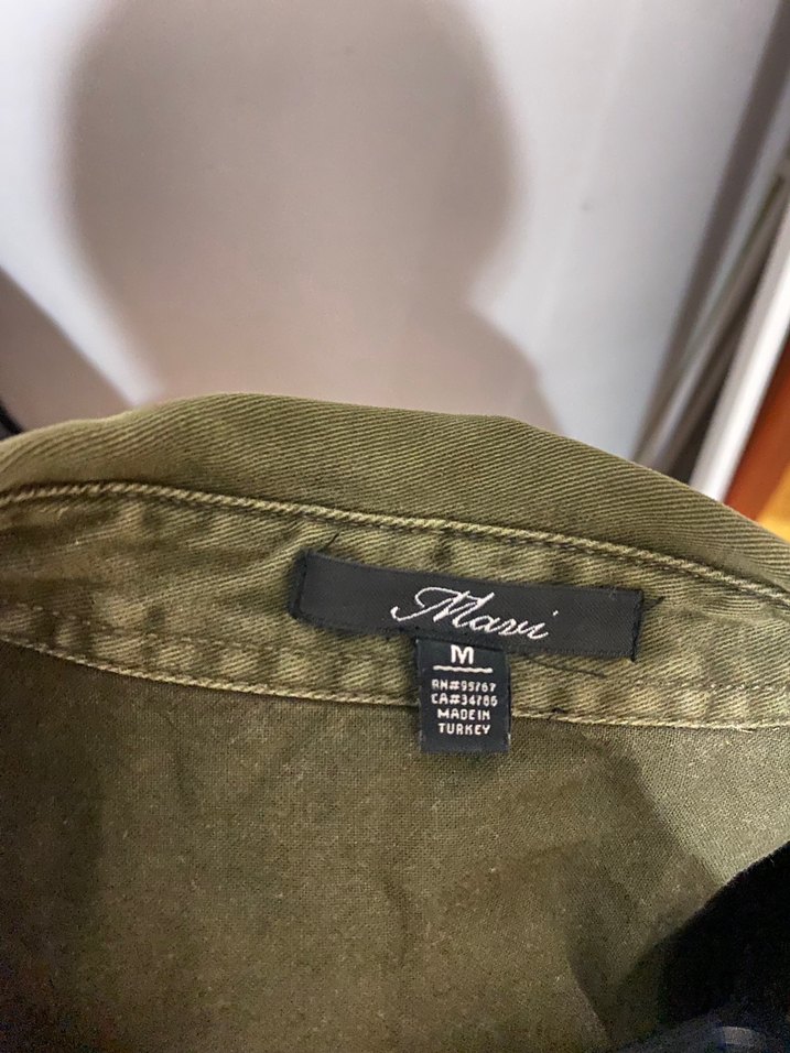 Nakışlı Yeşil Midi Kadın Ceket - Görsel 3