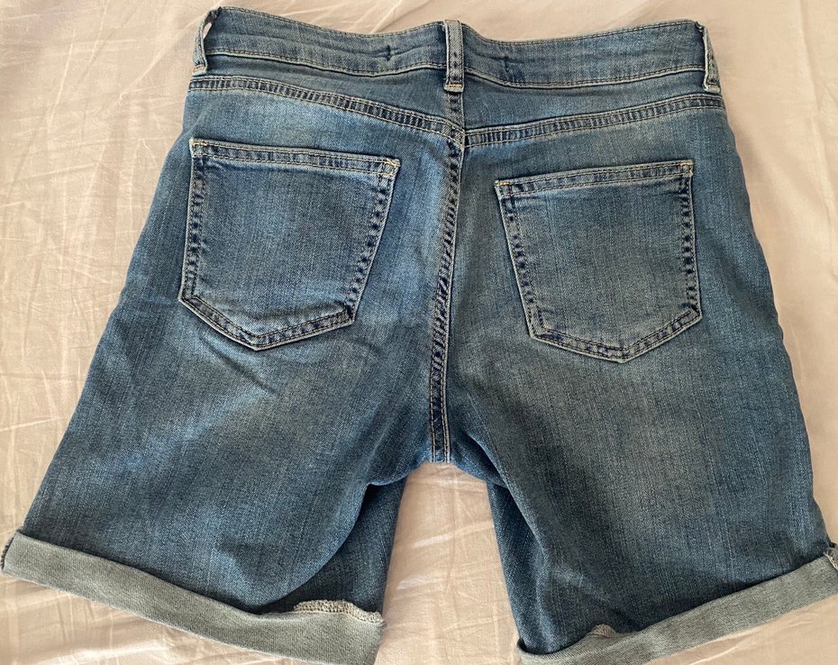 Mavi Kadın Denim Midi Şort - Görsel 2