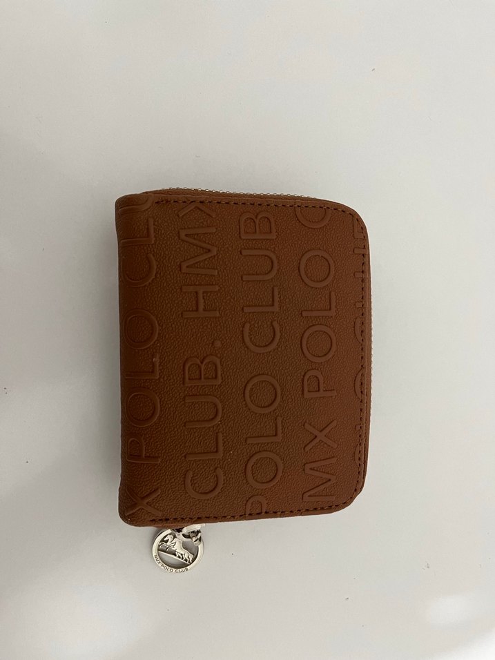 polo Kahverengi Deri Fermuarlı Kadın Cüzdanı - Görsel 2