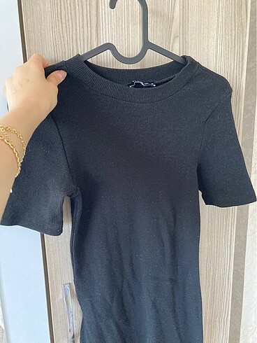 Trendyol & Milla siyah fitilli elbise
