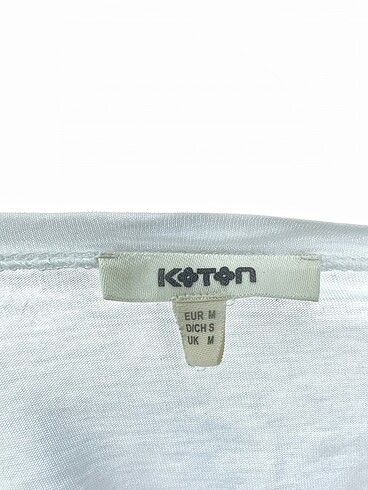 m Beden beyaz Renk Koton Bluz %70 İndirimli.