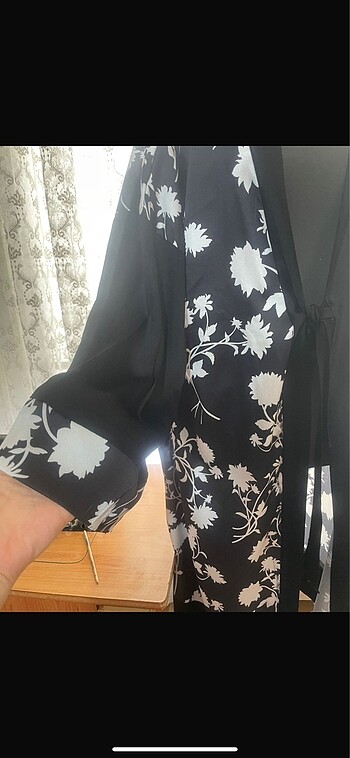 Zara Siyah uzun kimono