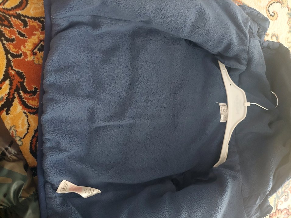 Fermuarlı Mavi Erkek Çocuk Mont - Görsel 2