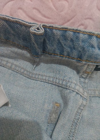 m Beden Düğmeli Midi Boy Salaş Denim Etek