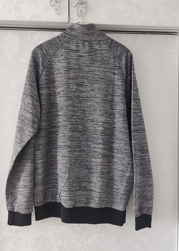 Nike Gri Erkek Fermuarlı Yüksek Yakalı Sweatshirt