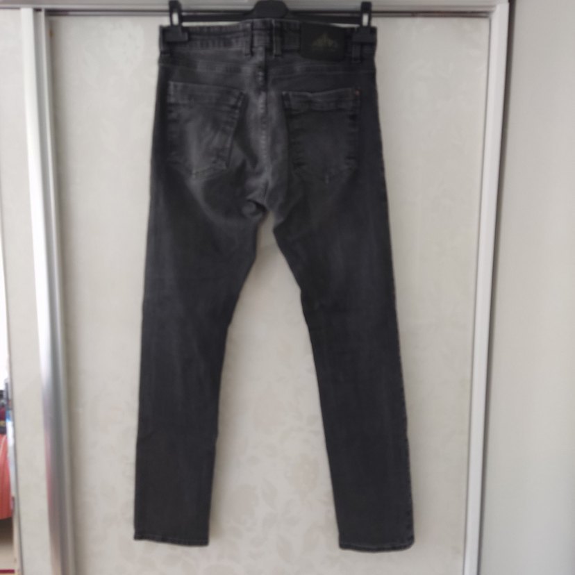 Gri Erkek Denim Pantolon - Görsel 2