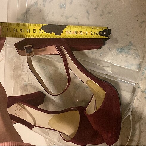 Bordo nubuk ayakkabı - Görsel 3