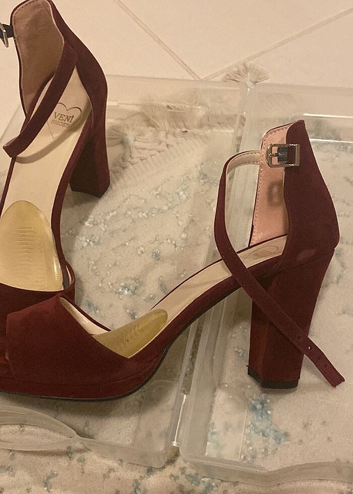 Bordo nubuk ayakkabı - Görsel 2