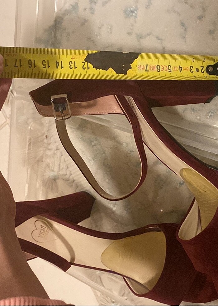 Bordo nubuk ayakkabı - Görsel 3