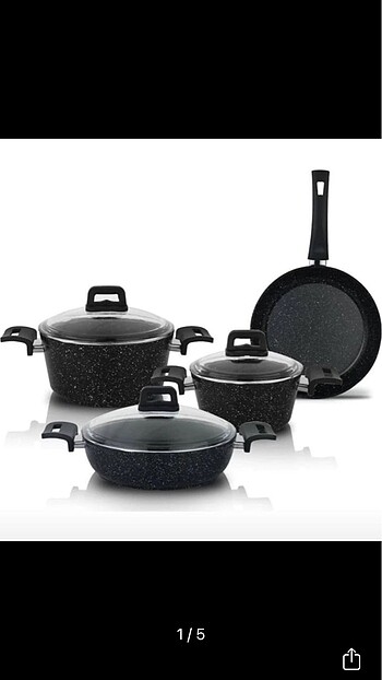 Schafer 7 parça etiketli ambalajlı granit set