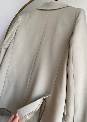 xs Beden Bej Kadın Blazer Ceket