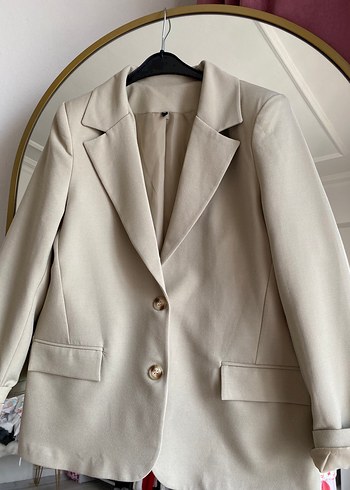 xs Beden camel Renk Bej Kadın Blazer Ceket