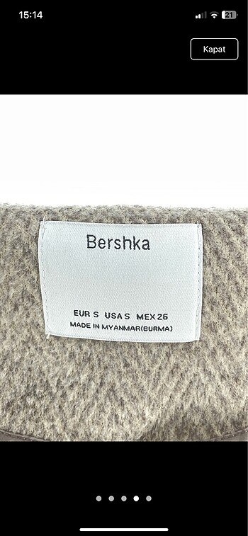 s Beden Bershka kaban