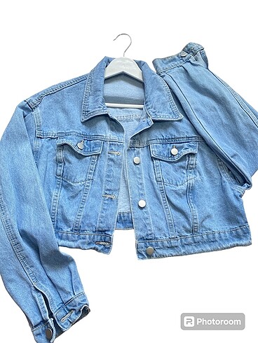 Crop kot ceket